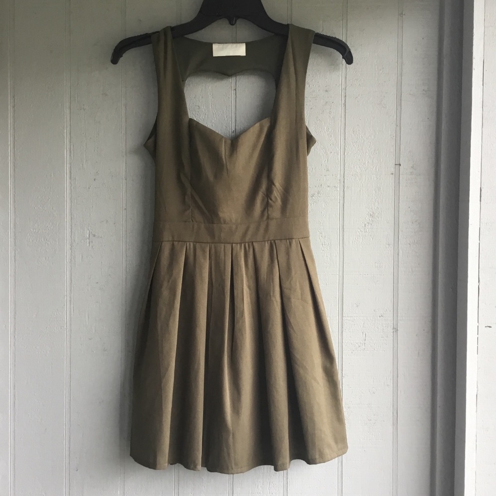 Military green dress